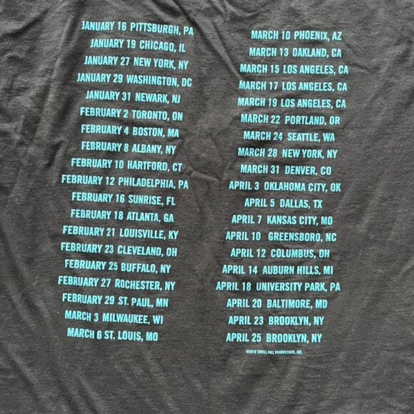 Bruce Springsteen American Apparel Tee Mens L Black River Tour 2016 Shirt - Picture 4 of 7